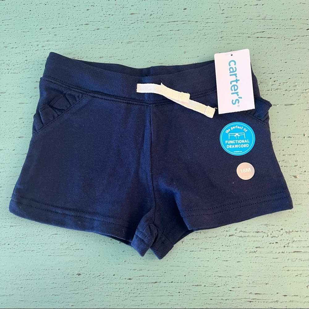 Carters Navy Shorts 18m
